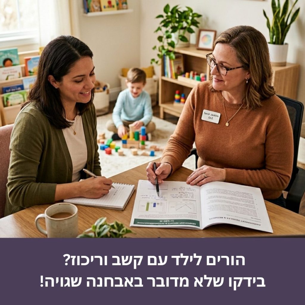 הורים לילדים עם הפרעת קשב וריכוז מבצעים לילד אבחון תסמונת אירלן