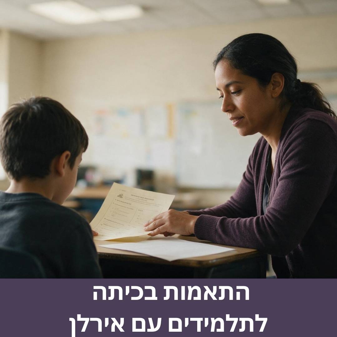 התאמות תאורה בכיתה לתלמידים עם תסמונת אירלן